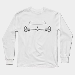 Pontiac GTO outline graphic (black) Long Sleeve T-Shirt